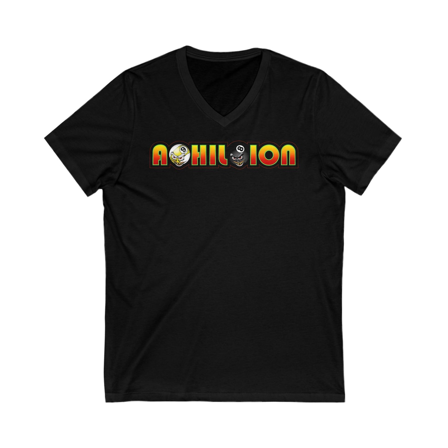 Monster 8 Ball Ladies V Neck Tee