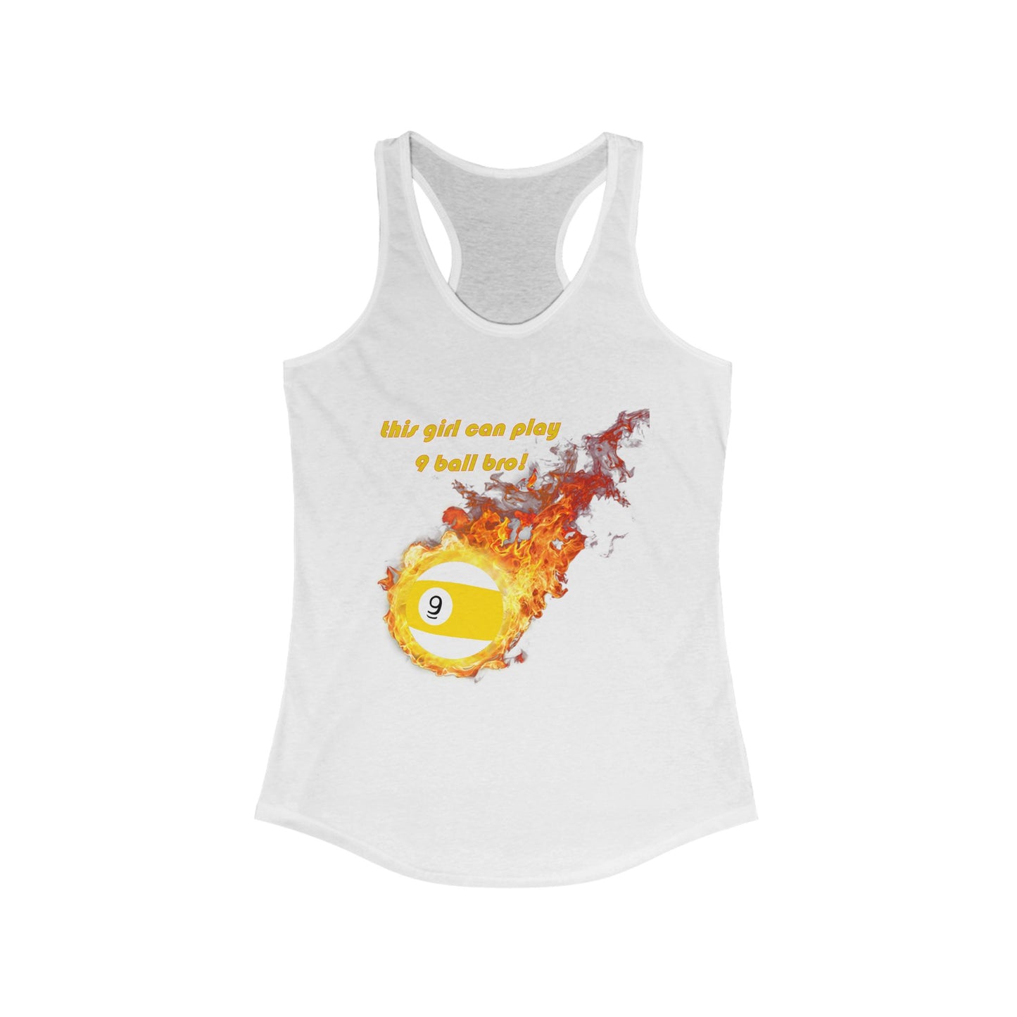 This Girl Can Play 9Ball Bro! Racerback Tank