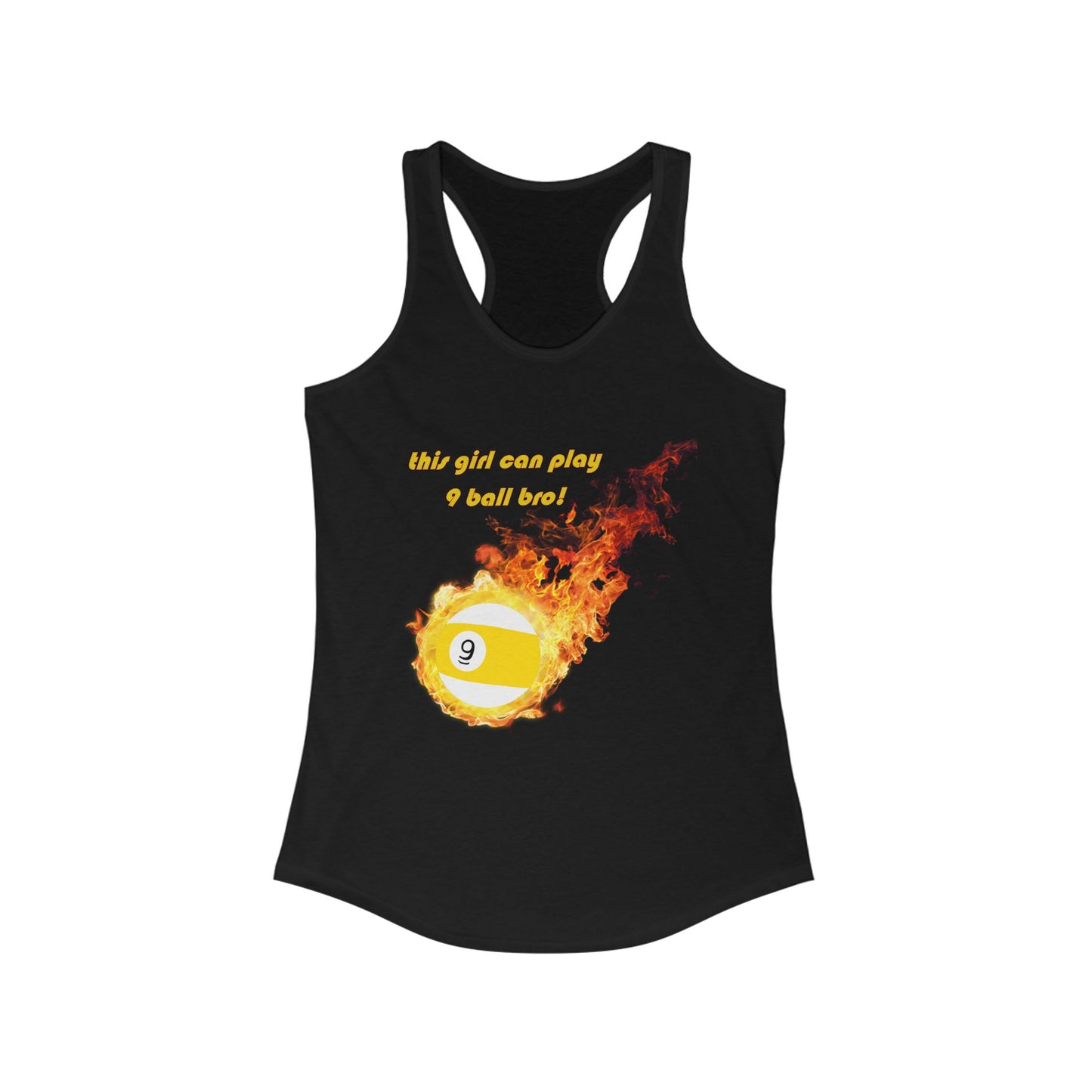 This Girl Can Play 9Ball Bro! Racerback Tank