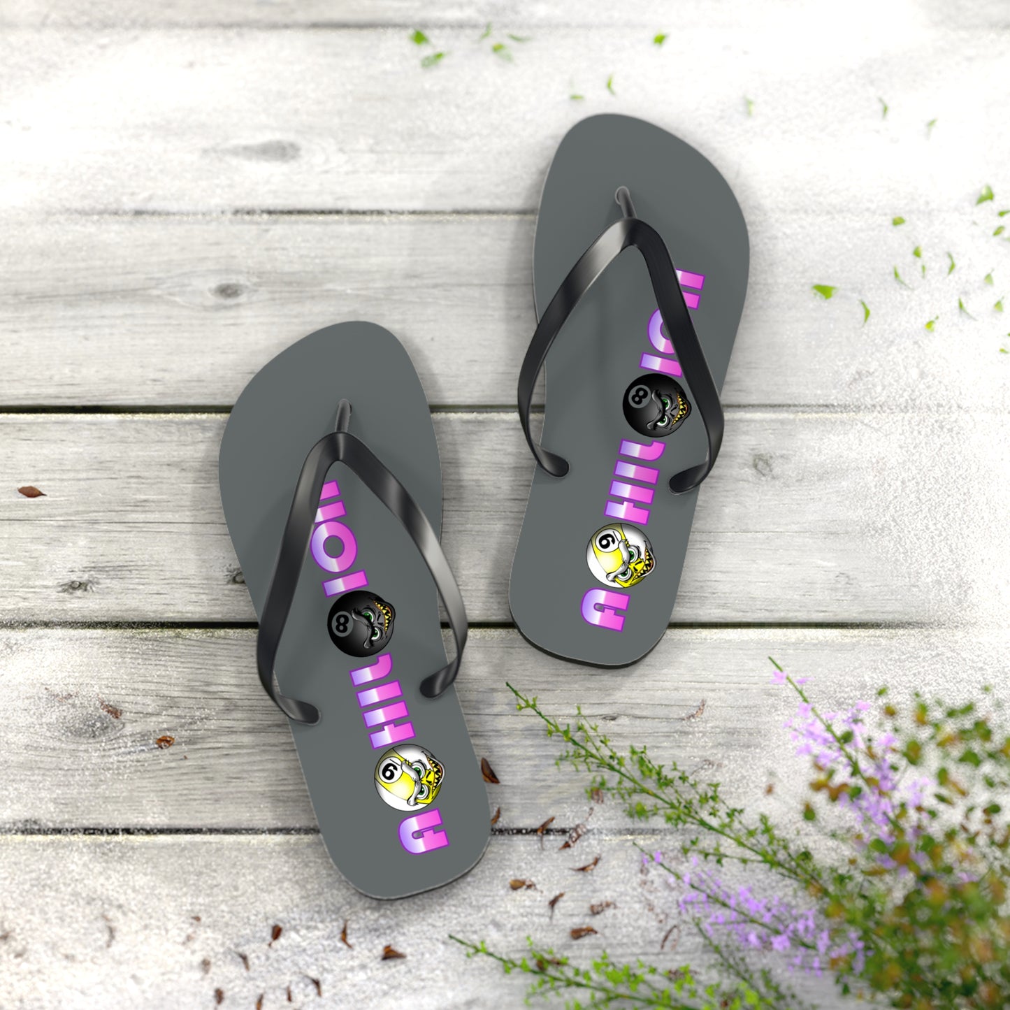 A9HIL8ION – Womens NEO Logo Flip Flops