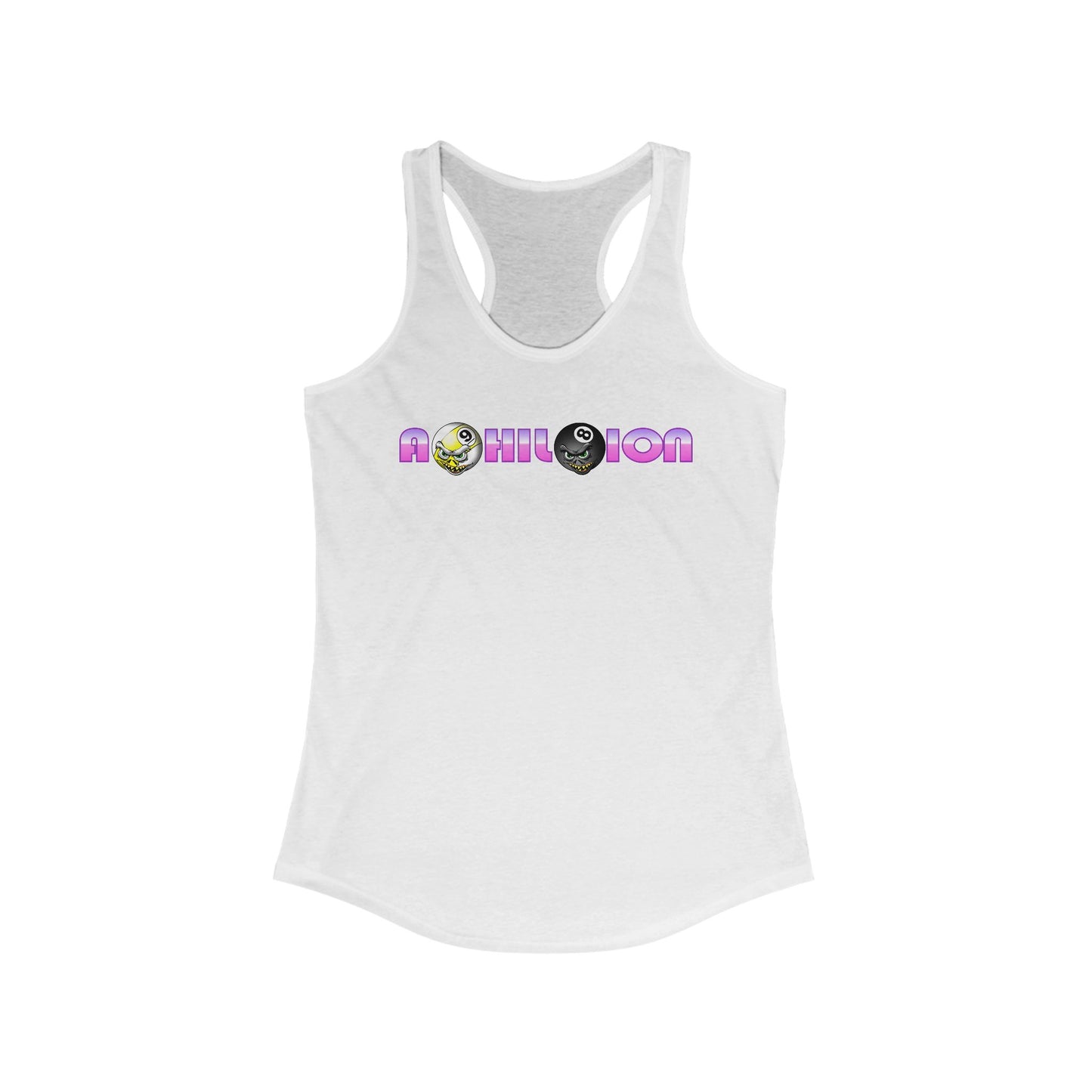 A9HIL8ION – Womens NEO Logo Classic Racerback Tank