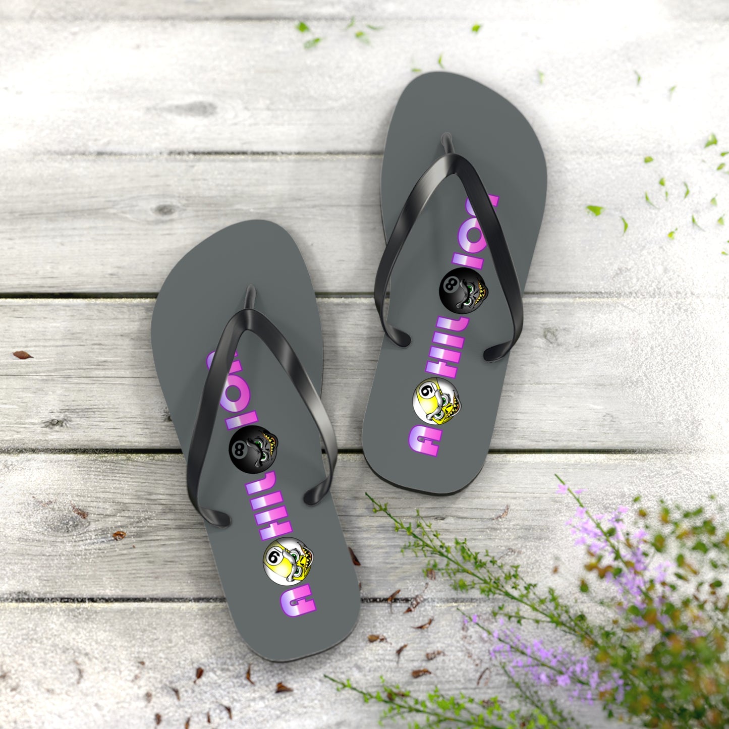 A9HIL8ION – Womens NEO Logo Flip Flops